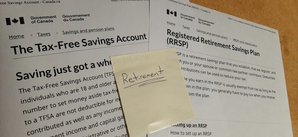 Comparing a RRSP and a TFSA